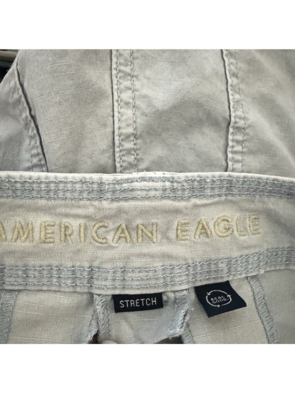 American Eagle Women’s Baggy Jogger Size 8 Cargo Pants Stretch Utility - Picture 6 of 8